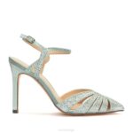 albarea vrouwen Menbur 0RLN2489 azul helder bruids schoen
