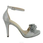 Arzano vrouwen Menbur 0RLN2395 zilver bruids schoen