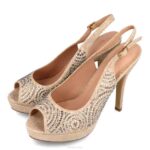 badolato vrouwen Menbur 0RLN892 beige hoge hakken - Image 3