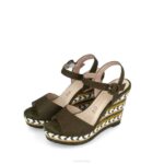 barbanella vrouwen Menbur 0RLN3434 groente casual chique schoen - Image 3