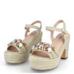 basisluis vrouwen Menbur 0RLN1295 beige hoge hakken - Image 11