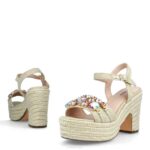 basisluis vrouwen Menbur 0RLN1295 beige hoge hakken - Image 3