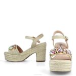 basisluis vrouwen Menbur 0RLN1295 beige hoge hakken - Image 4