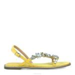 bergi vrouwen Menbur 0RLN469 geel casual chique schoen