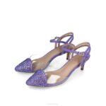 braulinen vrouwen Menbur 0RLN3070 paars casual chique schoen - Image 3