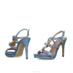 kwal vrouwen Menbur 0RLN826 azul helder hoge hakken - Image 5