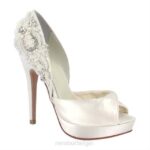 narke vrouwen Menbur 0RLN2308 wit bruids schoen - Image 3