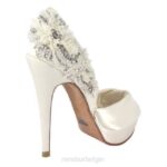 narke vrouwen Menbur 0RLN2308 wit bruids schoen - Image 4
