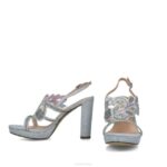 obsidiaan vrouwen Menbur 0RLN3876 zilver hoge hakken - Image 6