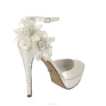 pilaar vrouwen Menbur 0RLN2274 wit bruids schoen - Image 4