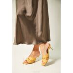 sagitta vrouwen Menbur 0RLN2963 geel casual chique schoen