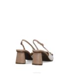 slangen vrouwen Menbur 0RLN1576 beige middelhoge en lage hakken - Image 3