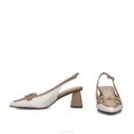 slangen vrouwen Menbur 0RLN1576 beige middelhoge en lage hakken - Image 5