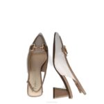 slangen vrouwen Menbur 0RLN1576 beige middelhoge en lage hakken - Image 6