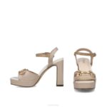 slangen vrouwen Menbur 0RLN2629 beige sandalen - Image 5