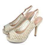 spora vrouwen Menbur 0RLN4090 beige hoge hakken - Image 3