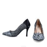 Umbrië vrouwen Menbur 0RLN388 zwart casual chique schoen - Image 6