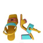 ursa minderjarig vrouwen Menbur 0RLN31 geel sandalen - Image 6
