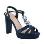 Venetië vrouwen Menbur 0RLN4409 donkerblauw hoge hakken - Image 3