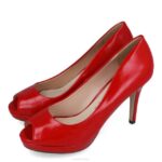 villadose vrouwen Menbur 0RLN2100 rood middelhoge en lage hakken - Image 5