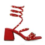 Weegschaal vrouwen Menbur 0RLN2563 rood sandalen