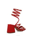 Weegschaal vrouwen Menbur 0RLN2563 rood sandalen - Image 3
