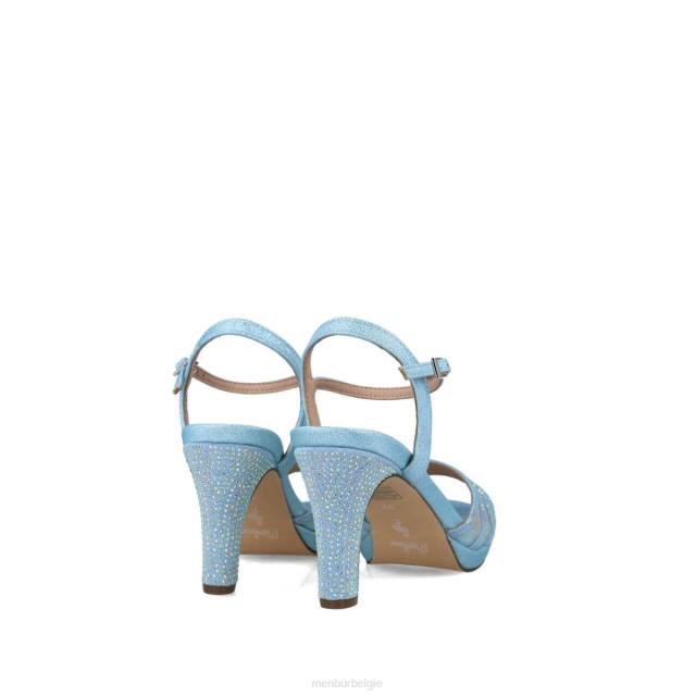 Boogschutter vrouwen Menbur 0RLN2877 azul helder sandalen