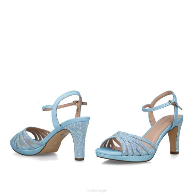 Boogschutter vrouwen Menbur 0RLN2877 azul helder sandalen