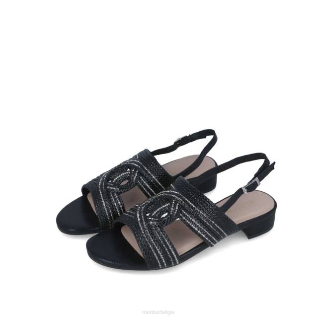 basilicum vrouwen Menbur 0RLN437 zwart casual chique schoen