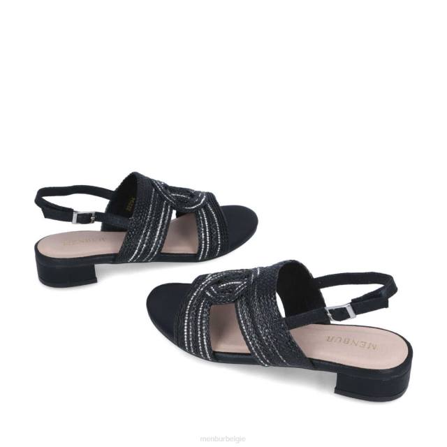 basilicum vrouwen Menbur 0RLN437 zwart casual chique schoen