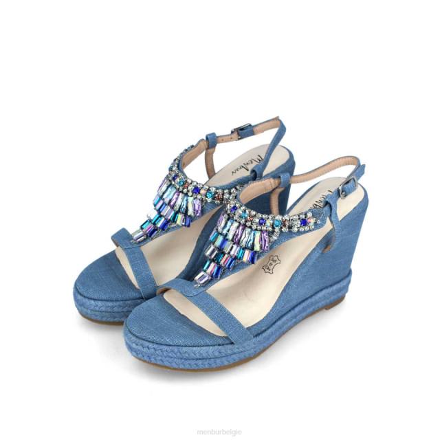 belladama vrouwen Menbur 0RLN214 azul helder casual chique schoen