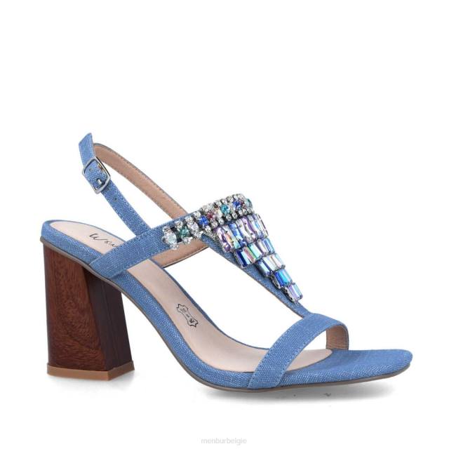 brons vrouwen Menbur 0RLN246 azul helder casual chique schoen