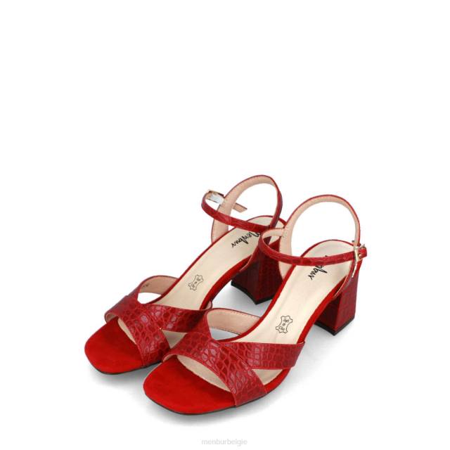 capodimonte vrouwen Menbur 0RLN3127 rood casual chique schoen