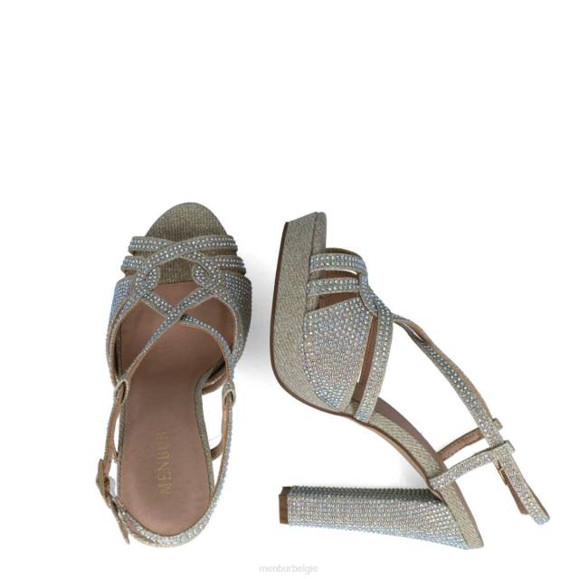 corvus vrouwen Menbur 0RLN82 goud sandalen