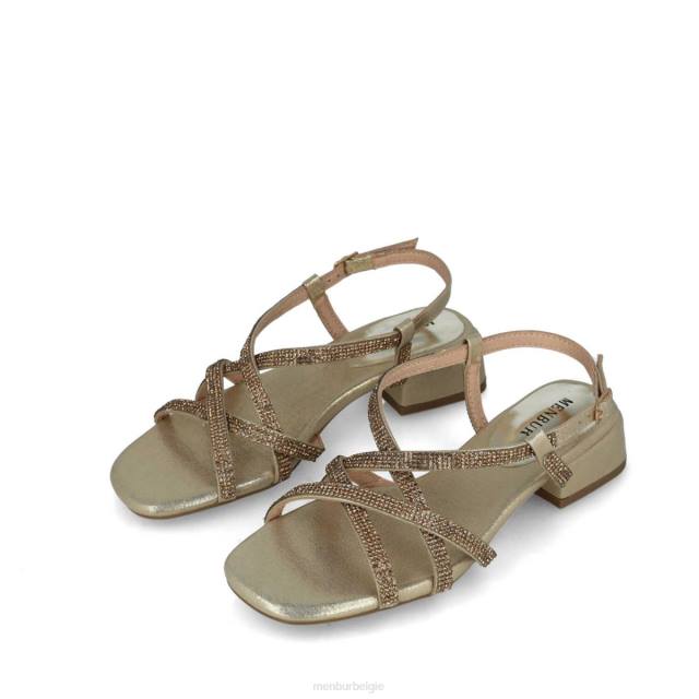 cygnus vrouwen Menbur 0RLN54 goud sandalen