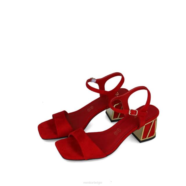 equuleus vrouwen Menbur 0RLN117 rood sandalen