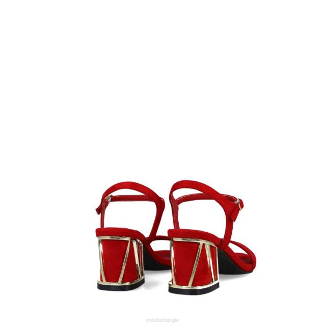 equuleus vrouwen Menbur 0RLN117 rood sandalen