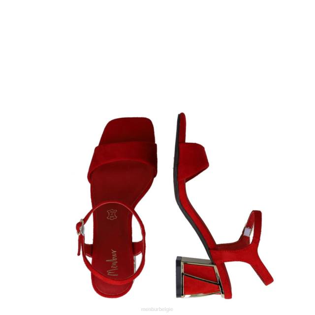 equuleus vrouwen Menbur 0RLN117 rood sandalen