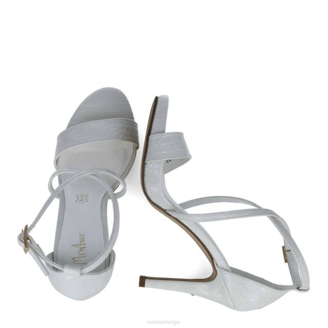 fornax vrouwen Menbur 0RLN87 wit sandalen