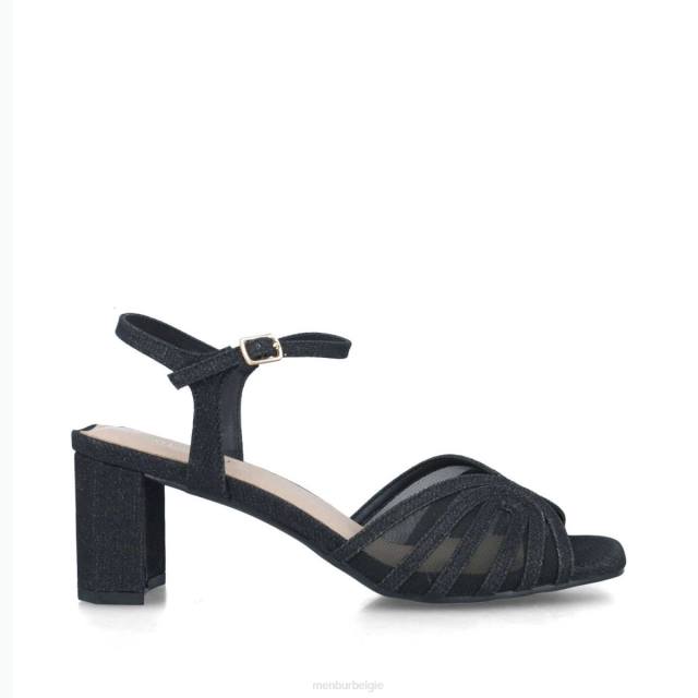 pollux vrouwen Menbur 0RLN127 zwart sandalen