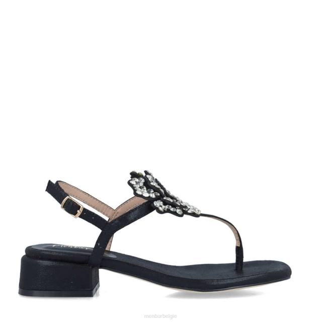 reticulum vrouwen Menbur 0RLN2655 zwart sandalen