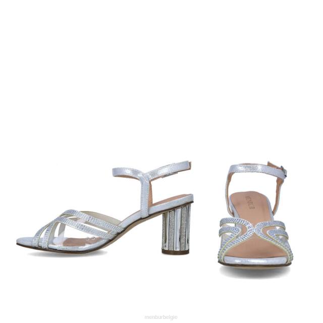 karina vrouwen Menbur 0RLN2669 zilver sandalen