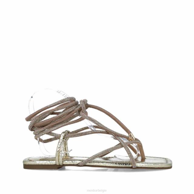 lepus vrouwen Menbur 0RLN164 goud sandalen