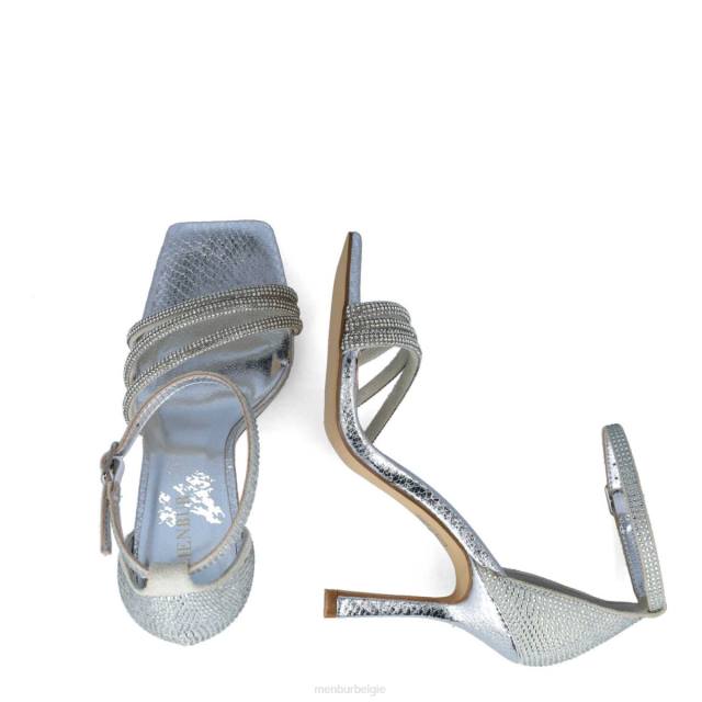 lepus vrouwen Menbur 0RLN2734 zilver sandalen