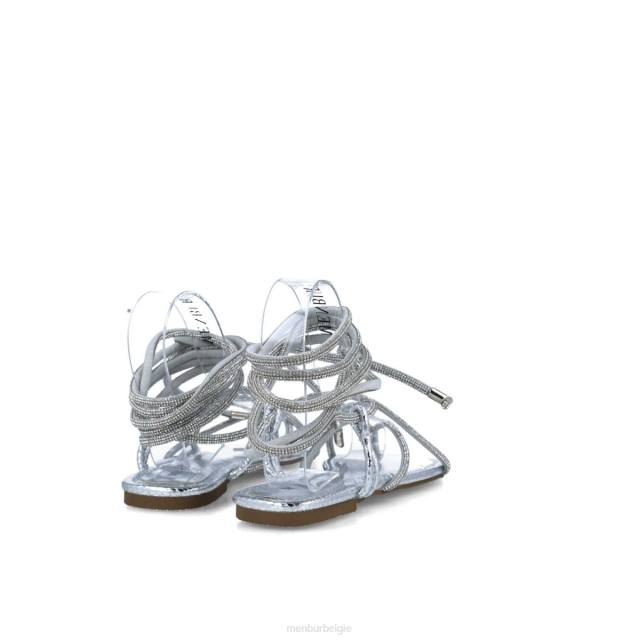 lepus vrouwen Menbur 0RLN2922 zilver sandalen