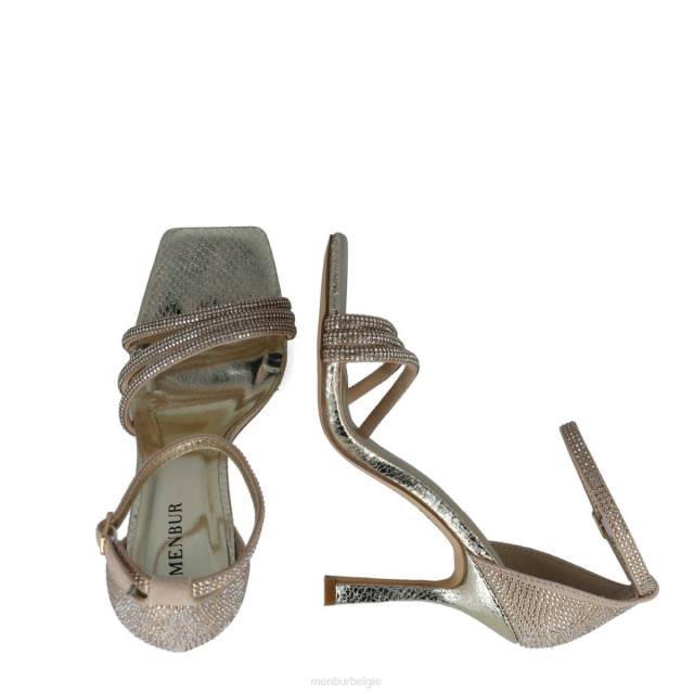 lepus vrouwen Menbur 0RLN90 goud sandalen