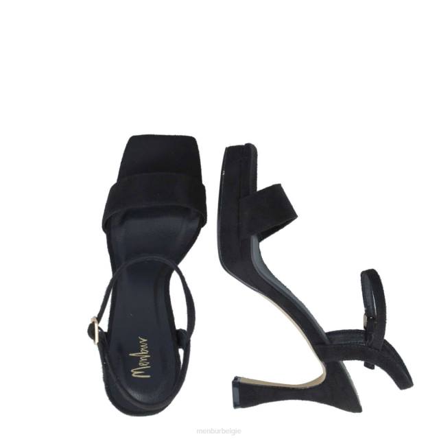 maagd vrouwen Menbur 0RLN10 zwart sandalen