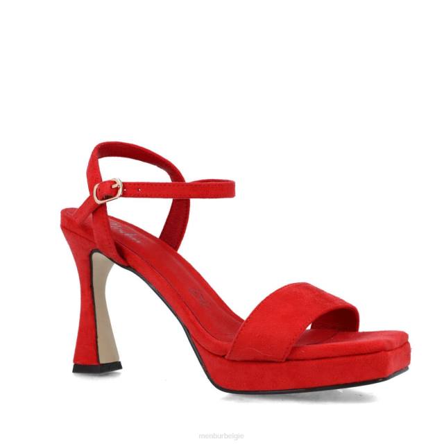 maagd vrouwen Menbur 0RLN2536 rood sandalen