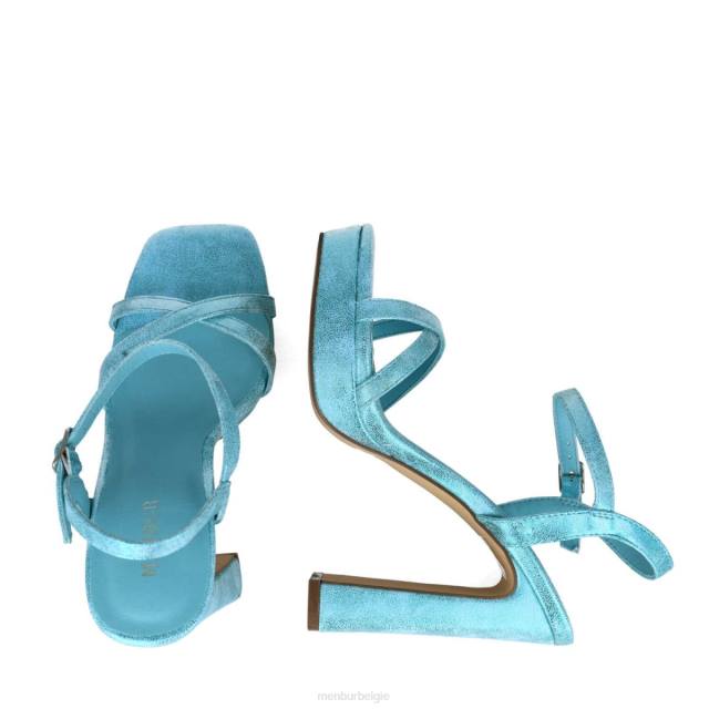 mirfak vrouwen Menbur 0RLN2627 azul helder sandalen