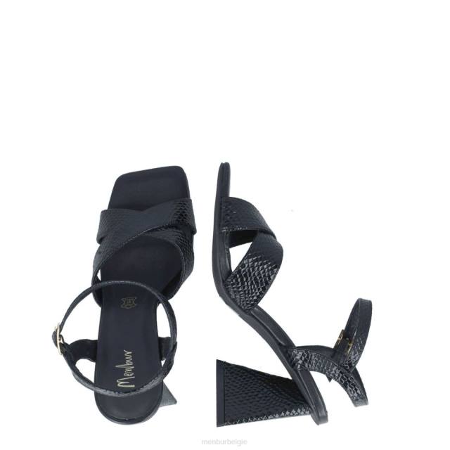 octanen vrouwen Menbur 0RLN102 zwart sandalen